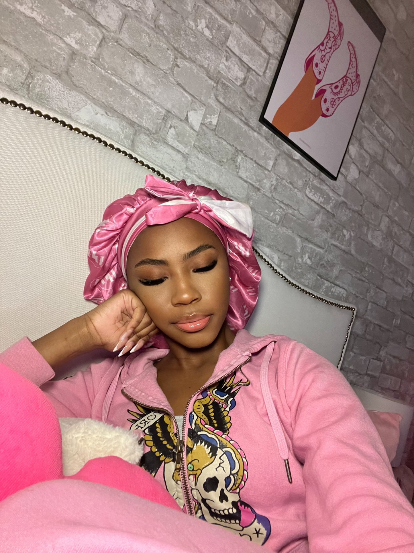 Rose Pink Bonnet