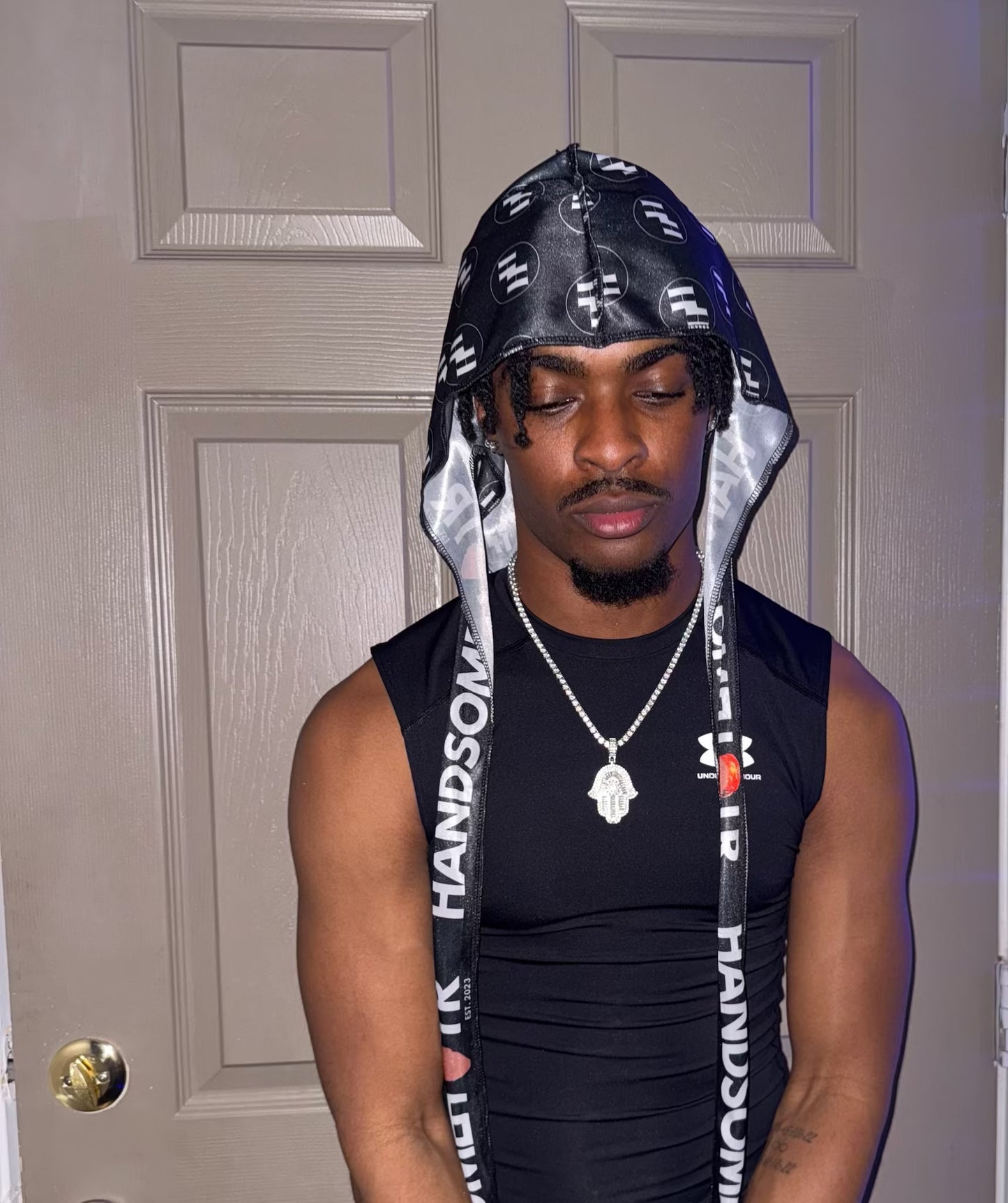 Blk & White Durag